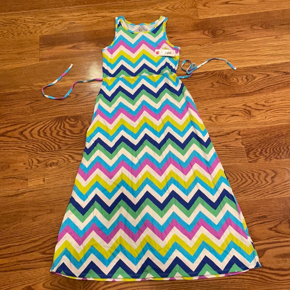 Total Girl NWT XL 16 dress chevron print sleeveles